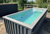 20-Fuß-Containerpool, anthrazitgrau, mit Jet-Swim-Funktion